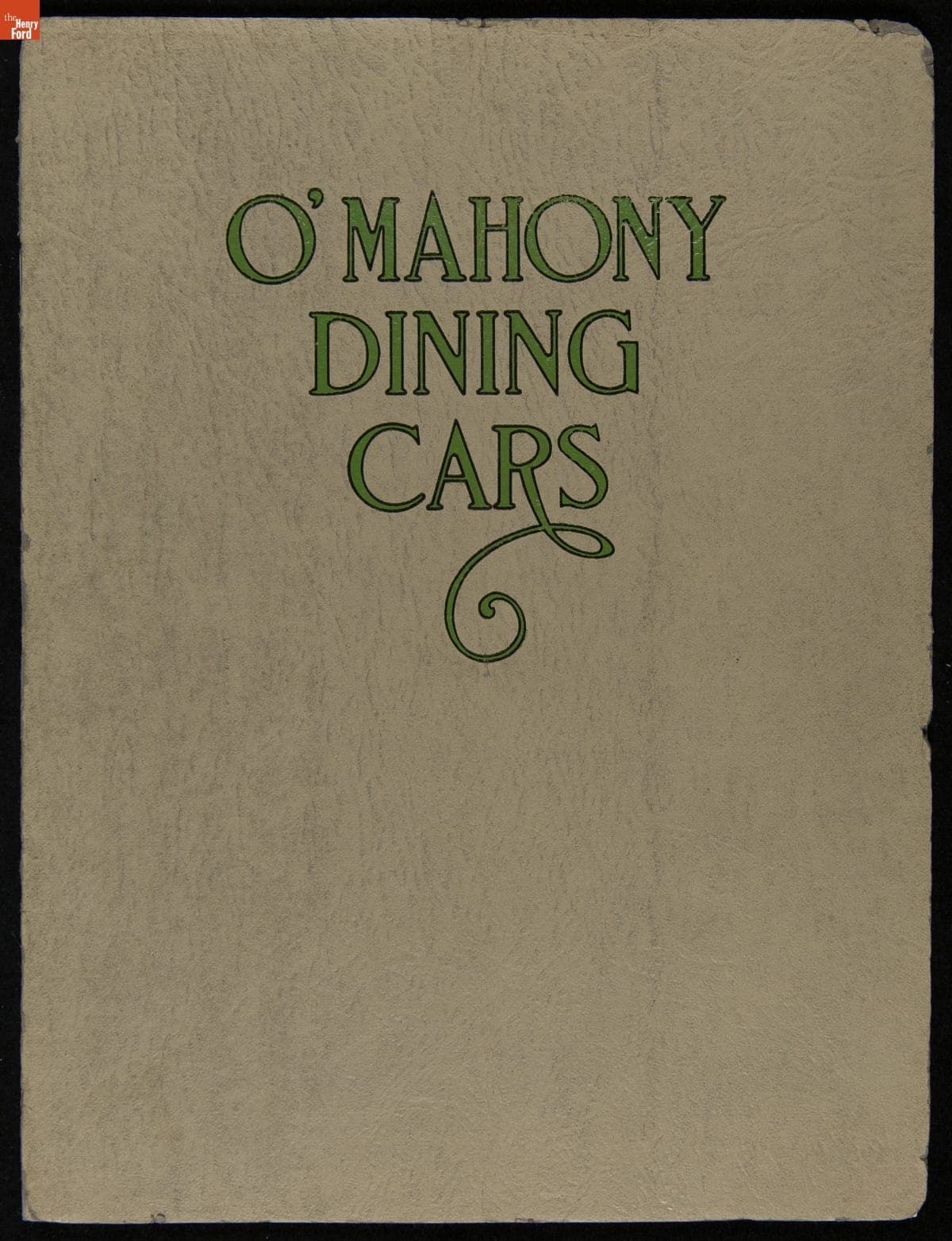 Jerry O'Mahony Dining Cars Catalog, 1926