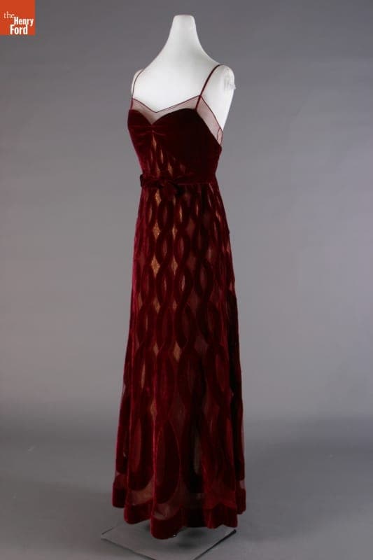 Evening Dress, Worn by Elizabeth Parke Firestone, 1940