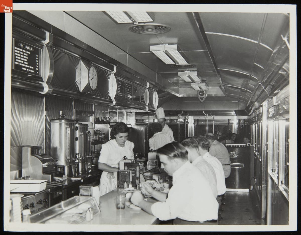 Interior View of Ayres Diner, Tampa, Florida, 1946-1950