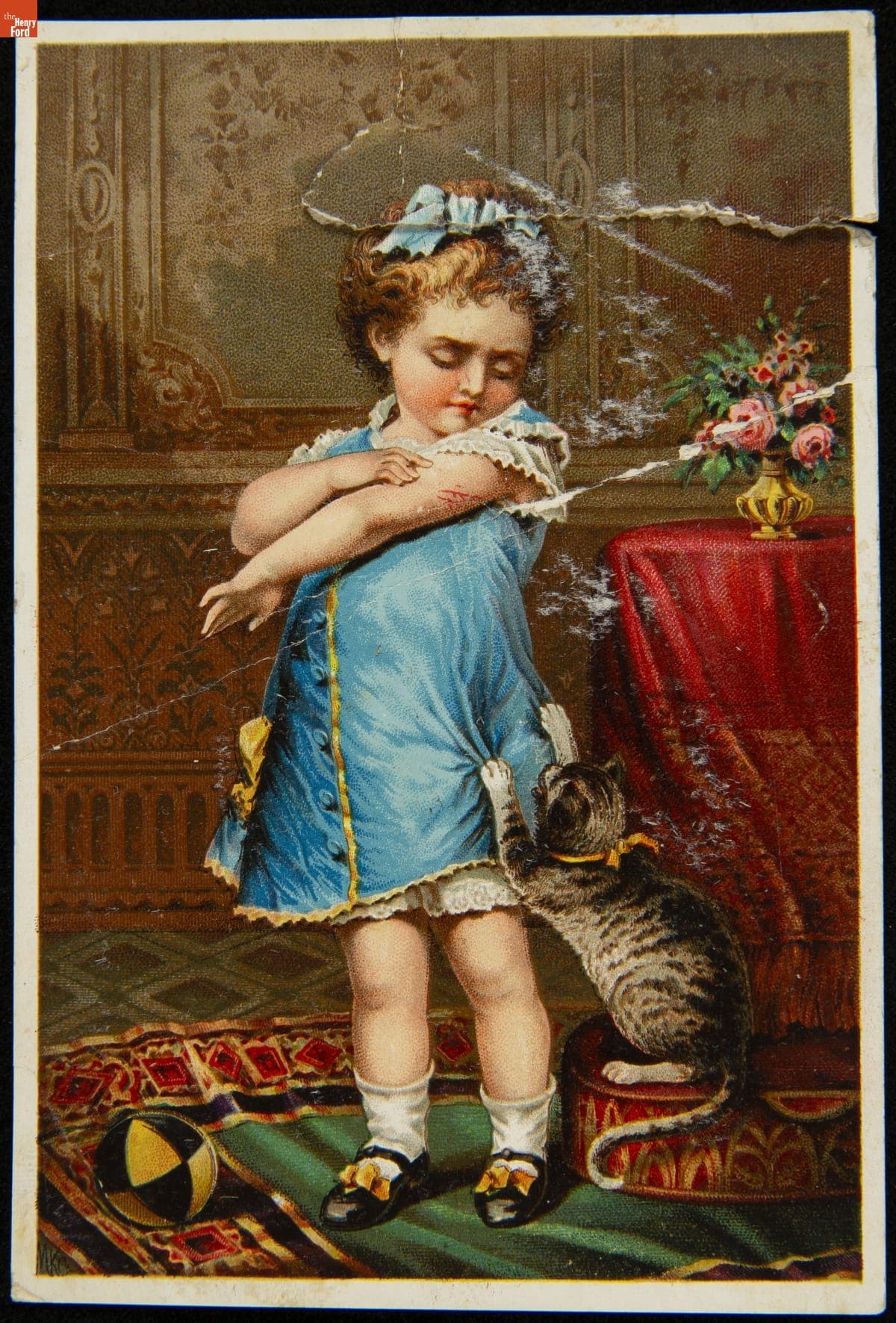 Trade Card for Dr. Jayne's Patent Medicines, "Naughty Puss!," 1880-1900