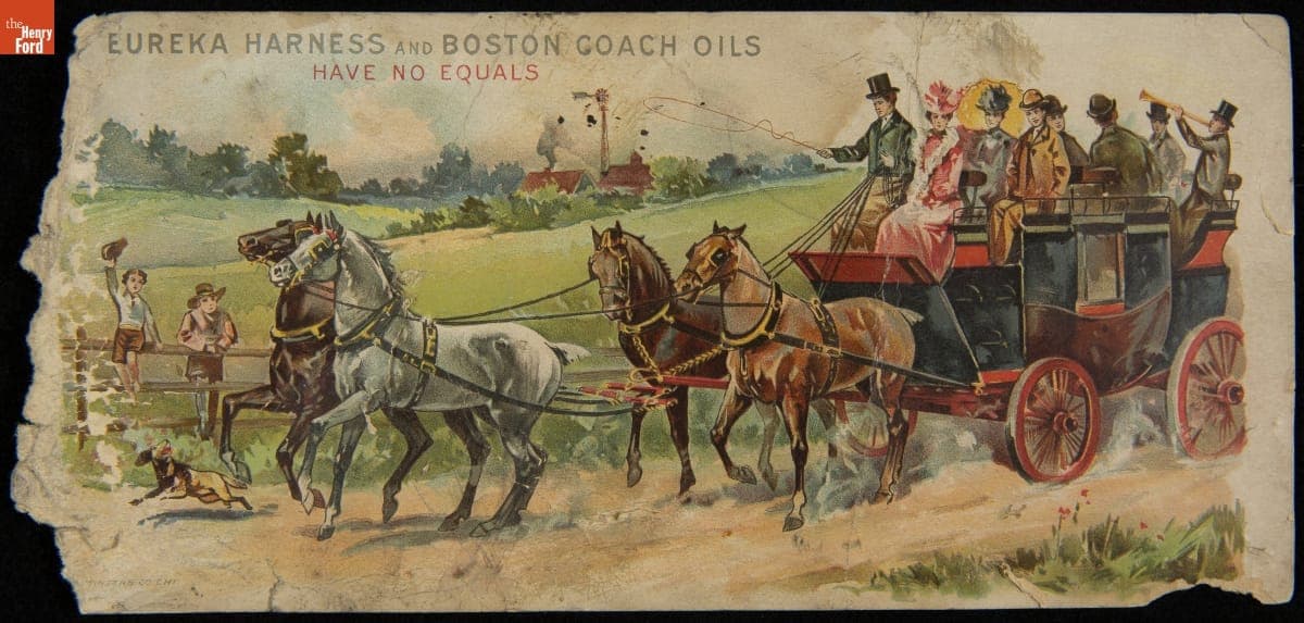 Trade Card for Eureka Harness Oil, Standard Oil Co., circa 1900