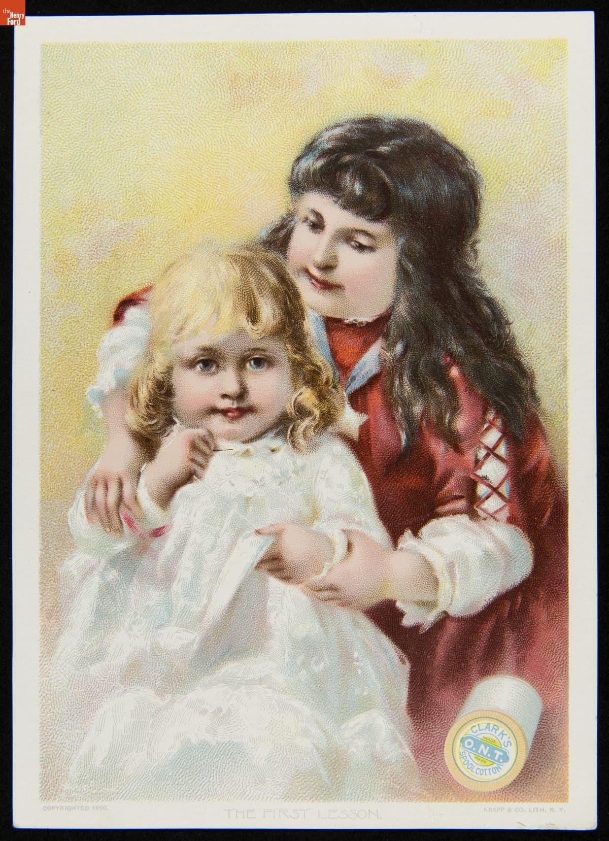 Trade Card for Clark's O.N.T. Spool Cotton Thread, 1890