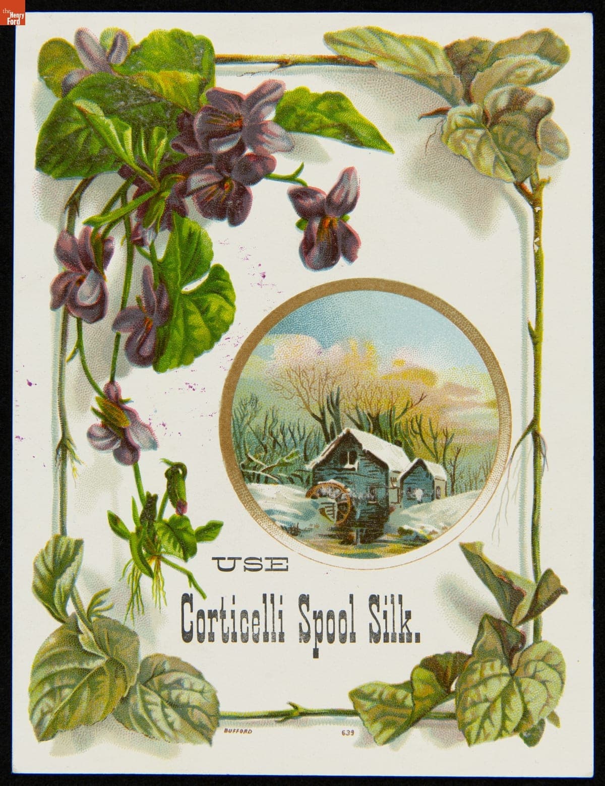 Trade Card for Corticelli Spool Silk, 1880-1900