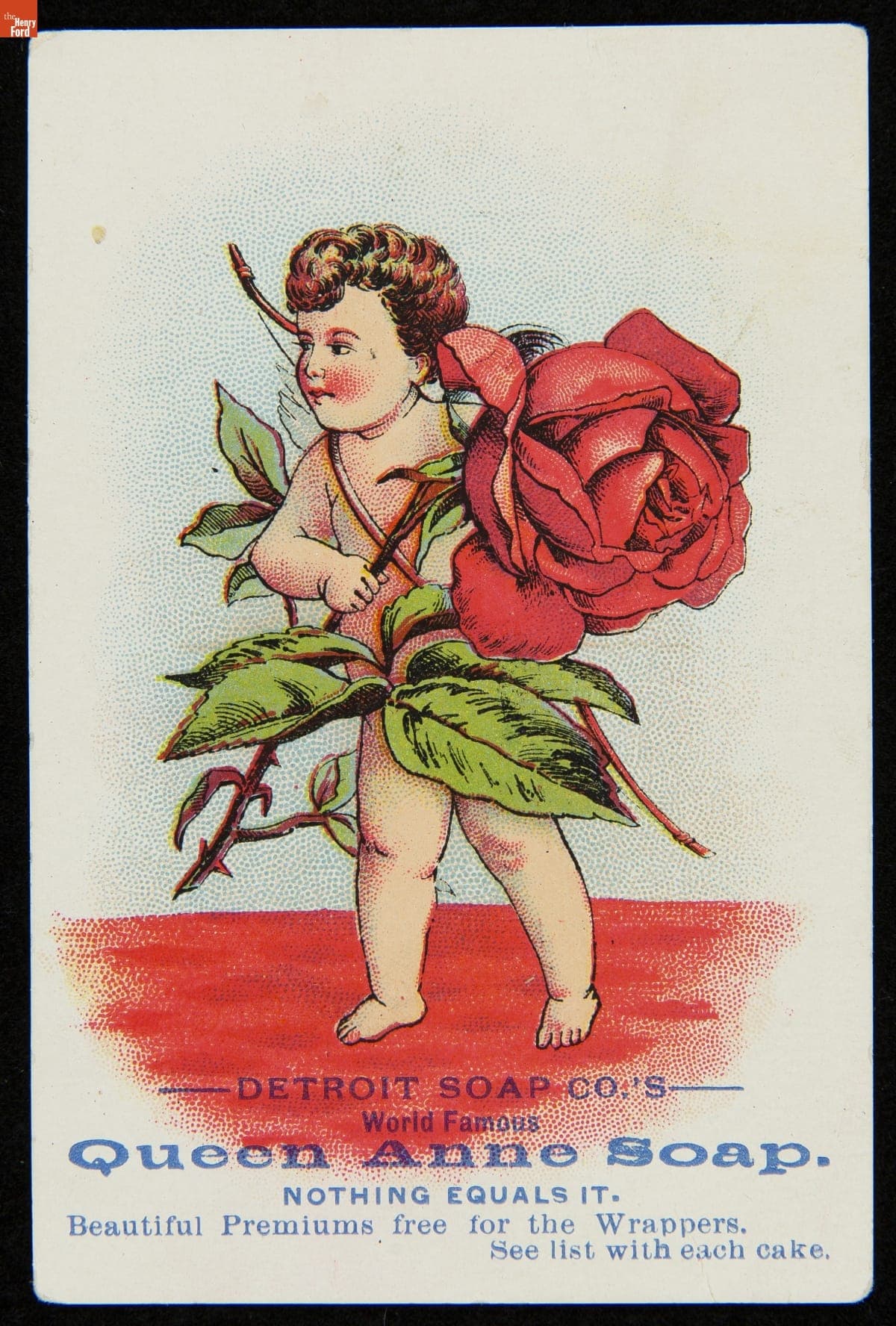 Trade Card for Queen Anne Soap, Detroit Soap Company, 1881-1900