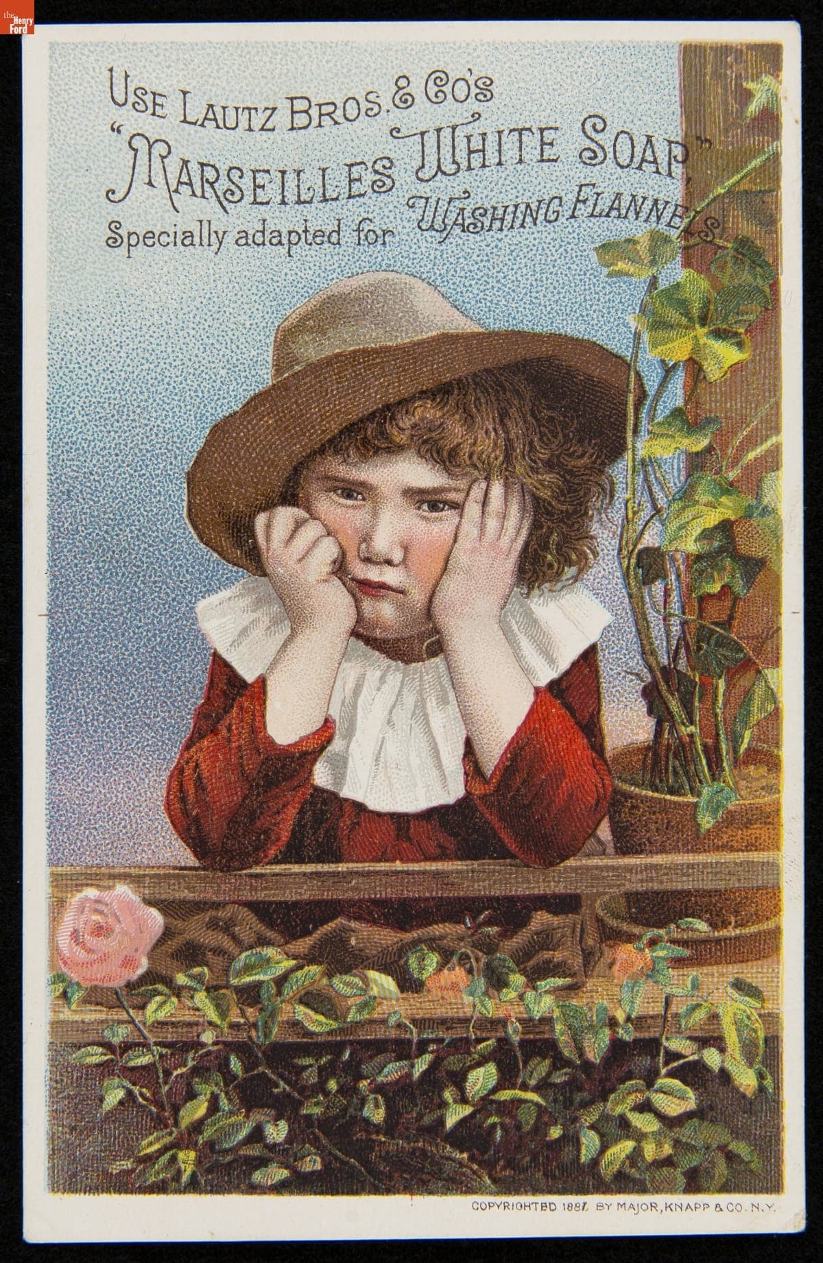 Trade Card for Lautz Bros. & Company's Marseilles White Soap, 1887