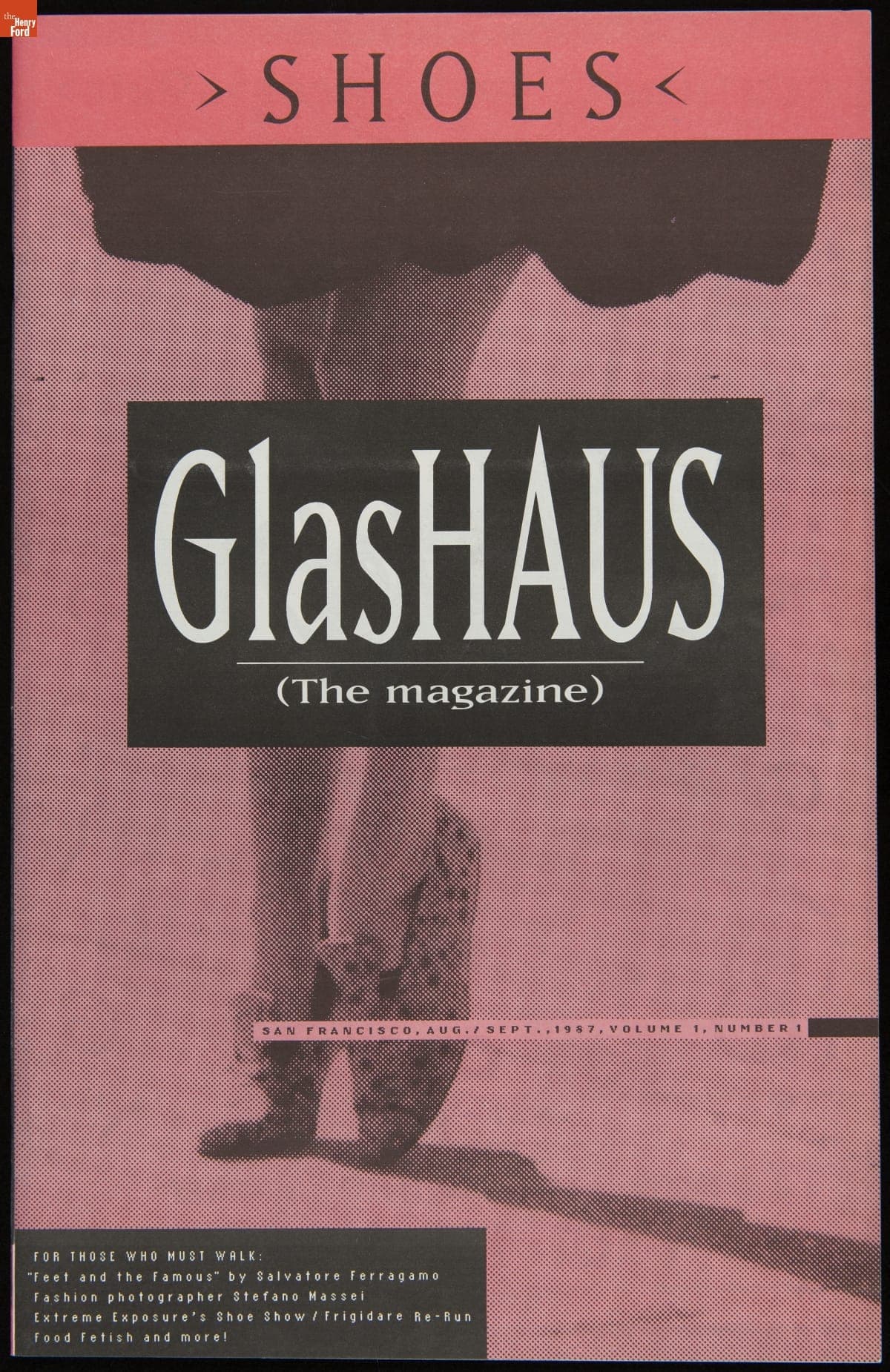 Magazine, GlasHaus, Vol. 1, No. 1, "Shoes," August 8, 1987