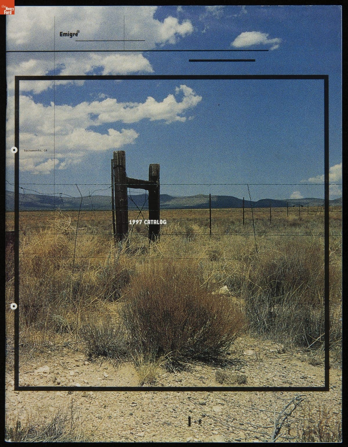 Mailer for the 1997 Emigre Catalog, 1997