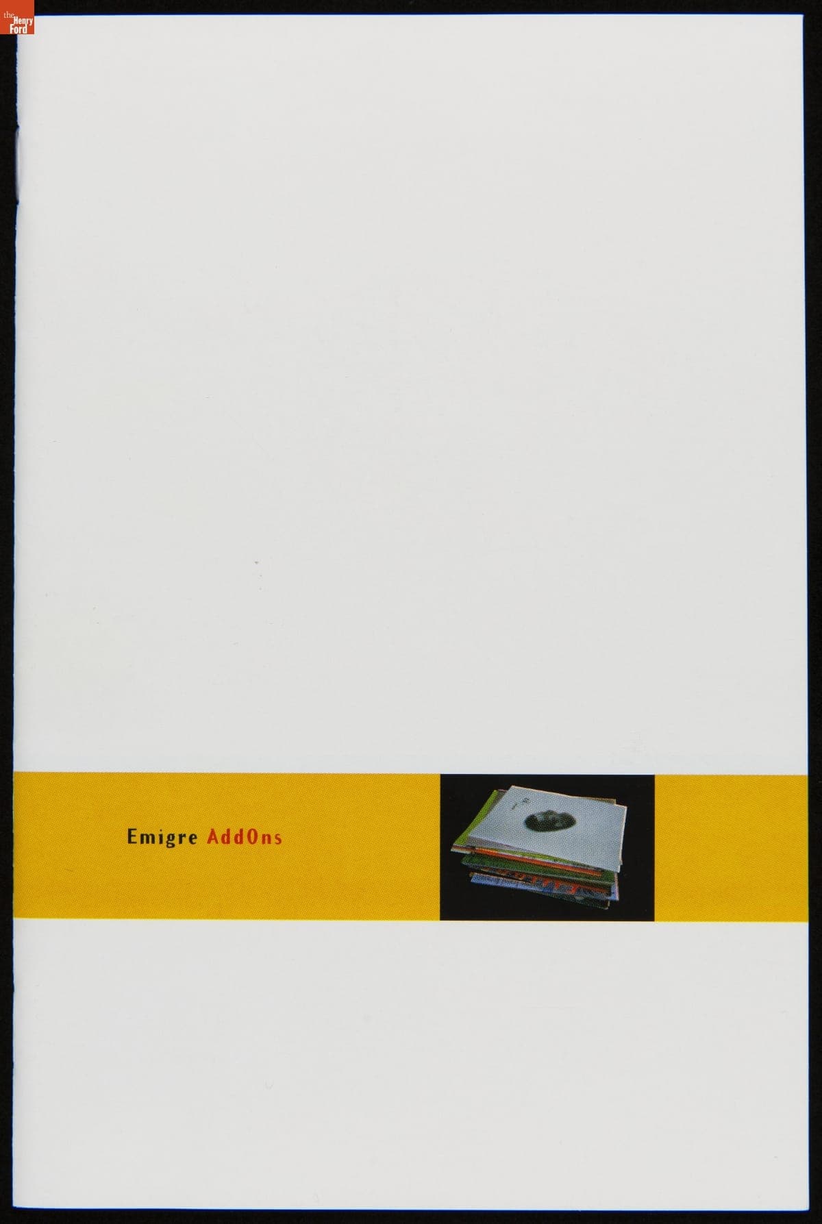 Mail Order Catalog, "Emigre AddOns," Summer 1995