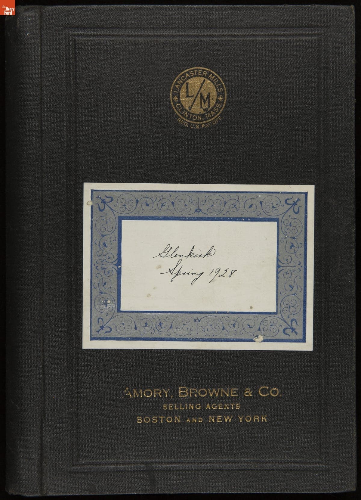 Sample Book for Lancaster Mills, "Glenkirk," Spring 1928