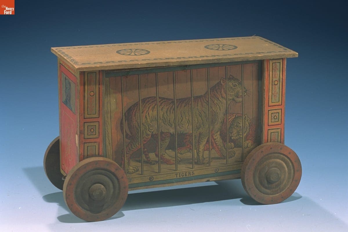 Toy Circus Railroad Car, 1878-1880
