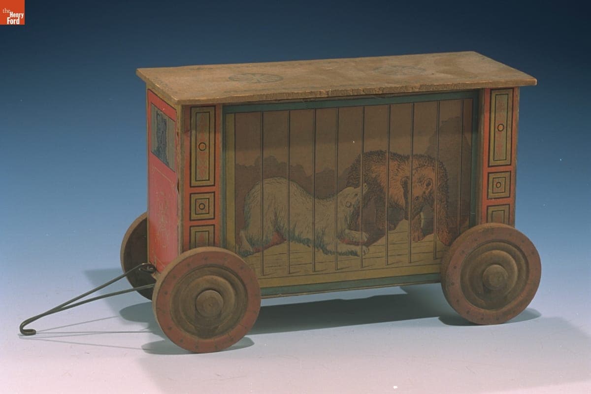 Toy Circus Railroad Car, 1878-1880