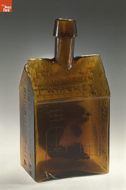 Whiskey Bottle, 1860-1875