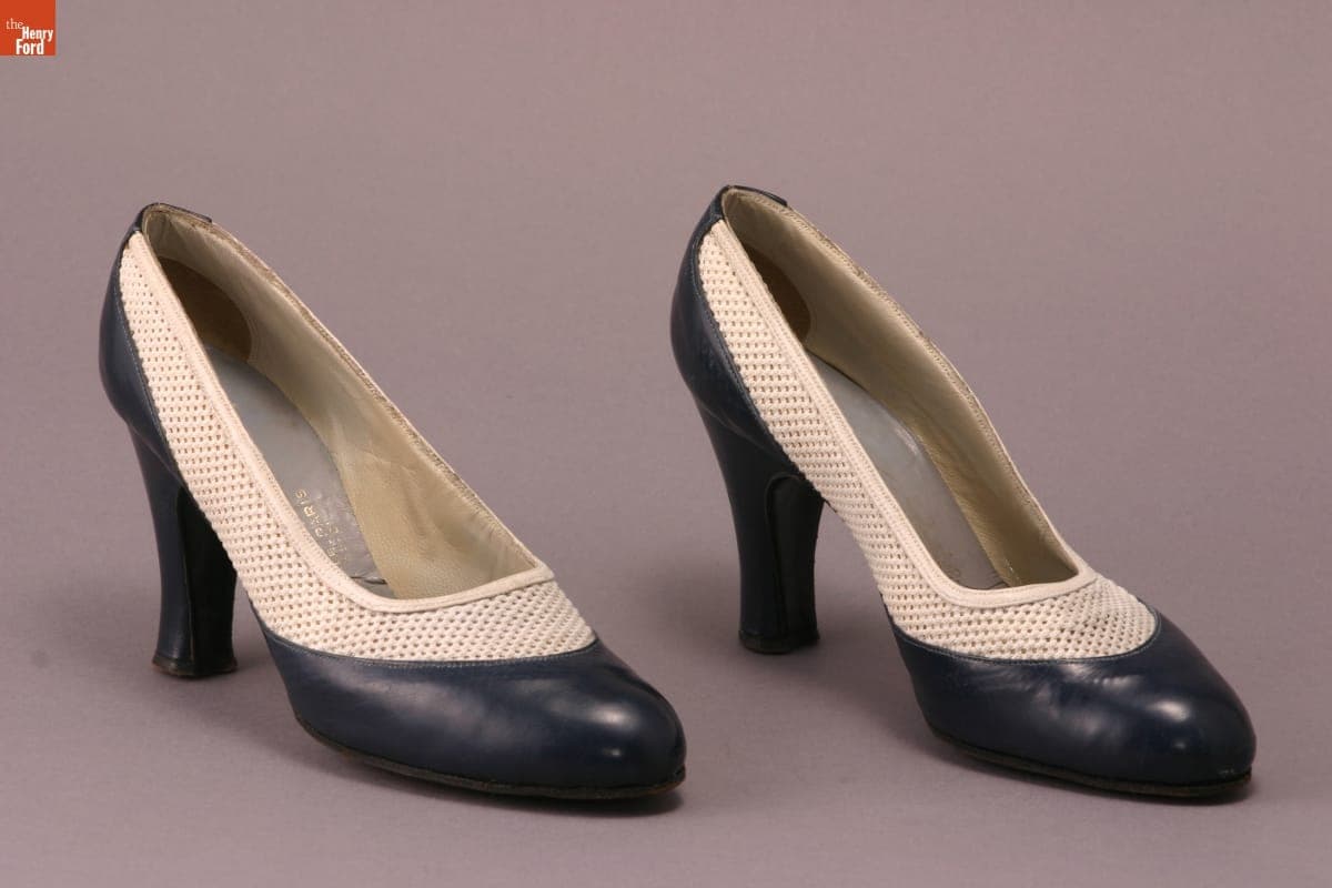 Pumps, Worn by Elizabeth Parke Firestone, circa 1955