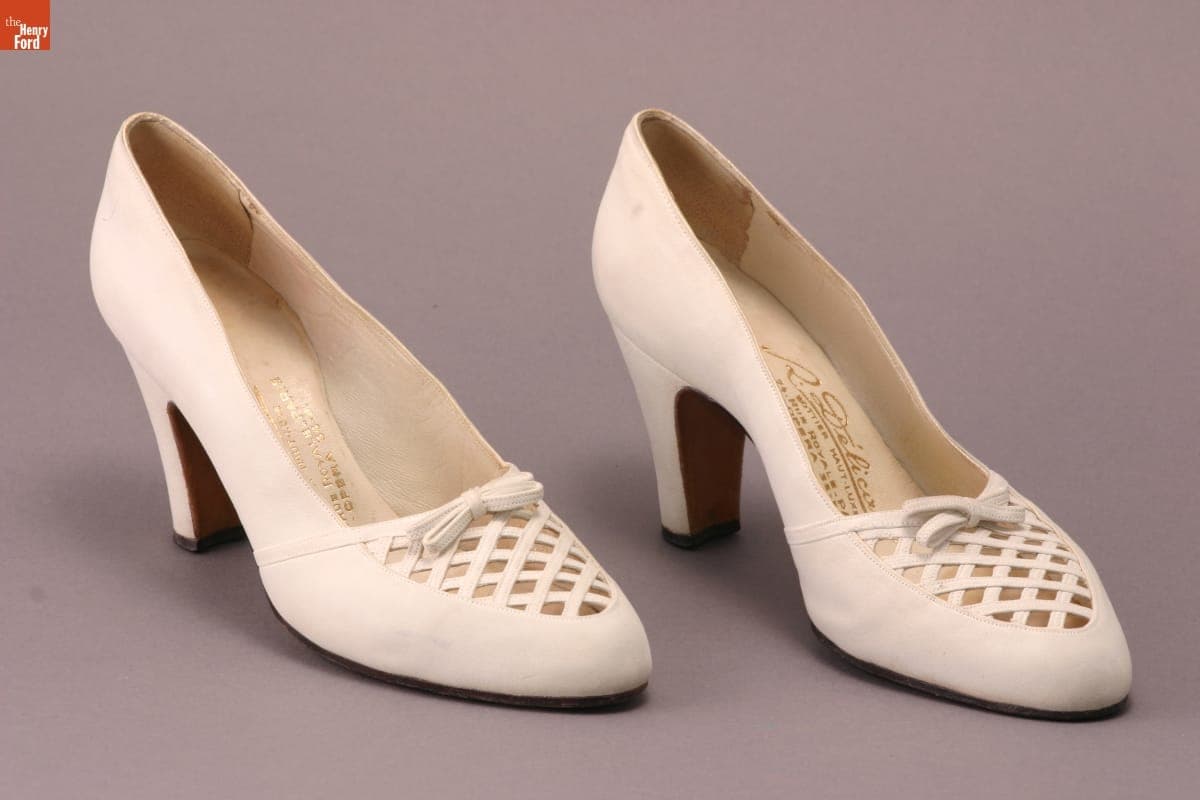 Pumps, Worn by Elizabeth Parke Firestone, 1950-1960