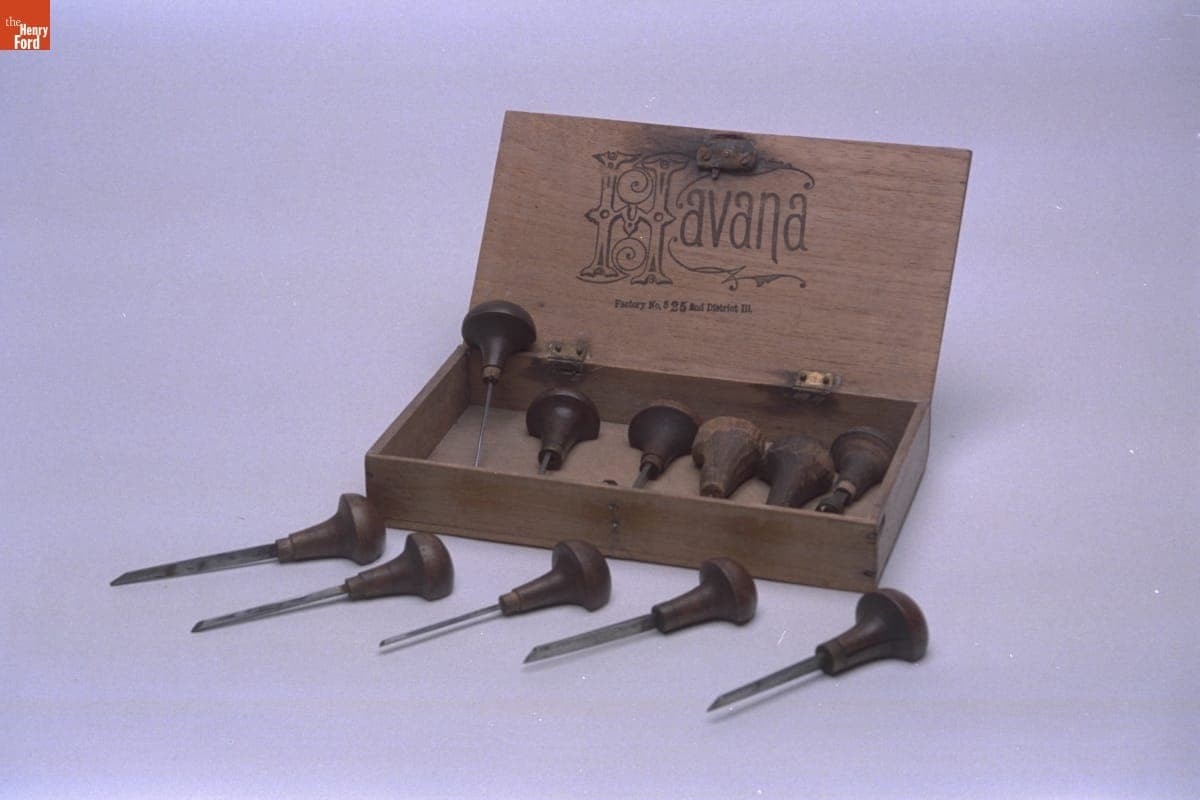 Engraving Tools Given to Orville Wright From Wilbur Wright, 1883