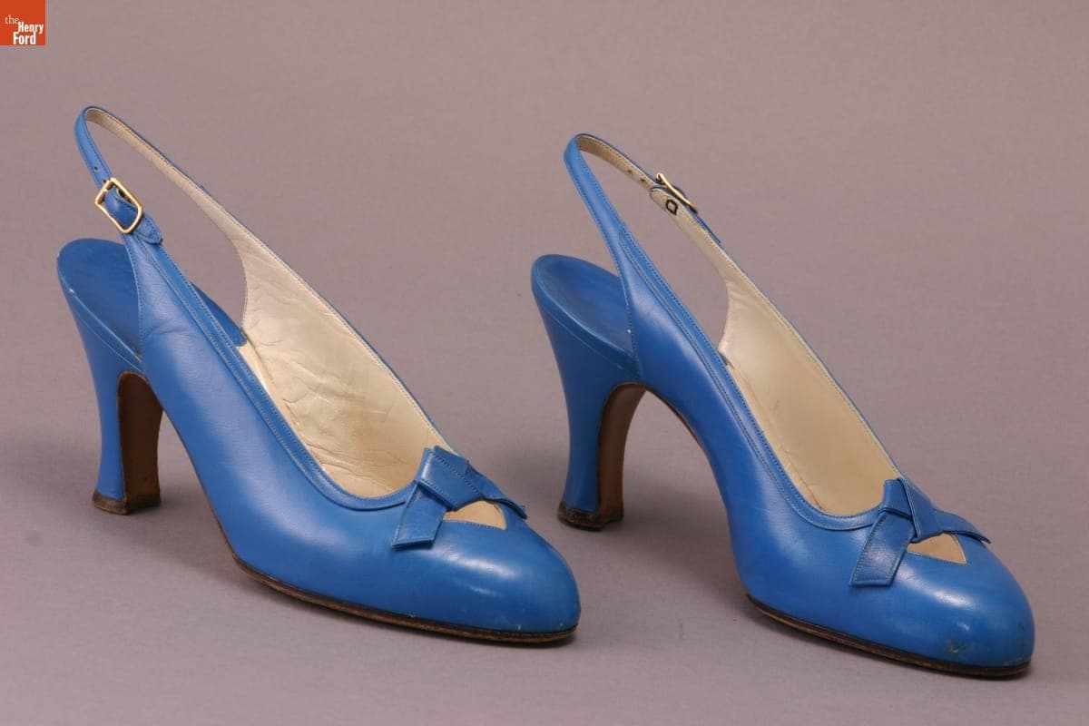 Slingback Pumps, Worn by Elizabeth Parke Firestone, 1950-1965