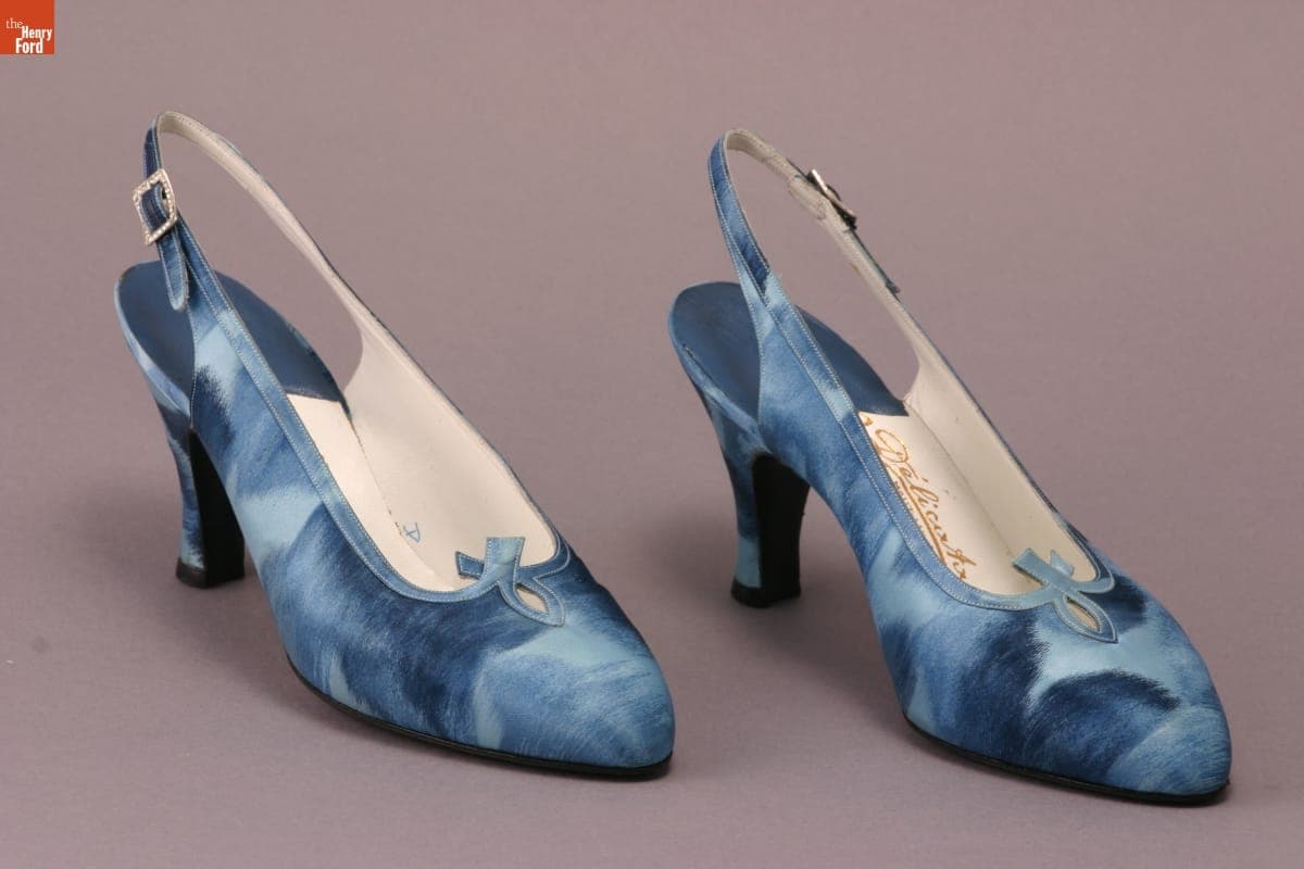 Slingback Pumps, Worn by Elizabeth Parke Firestone, 1955-1965