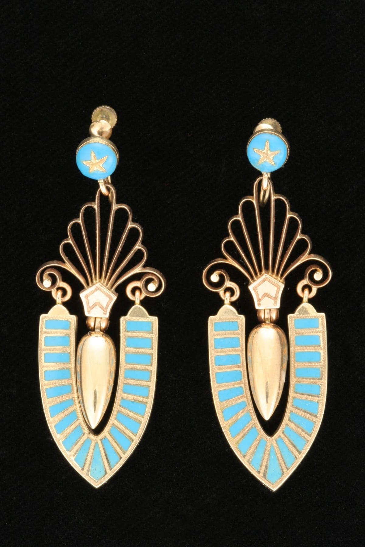 Earrings, circa 1870