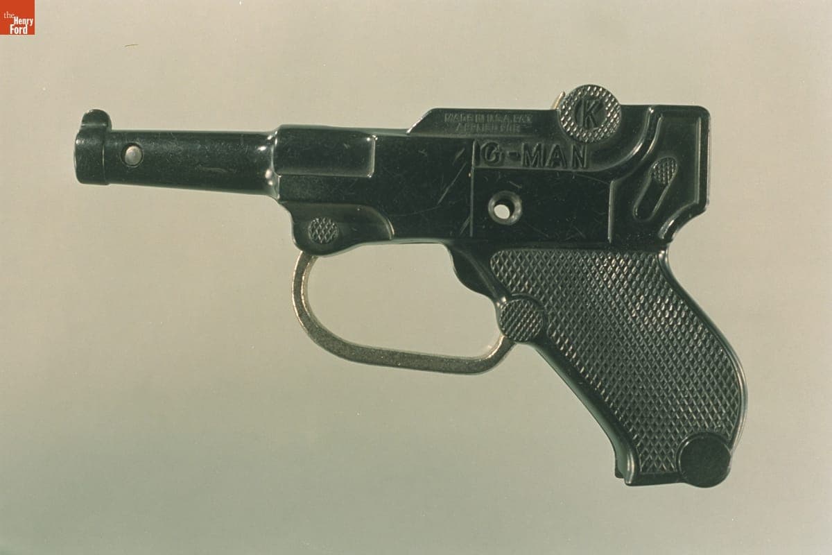 Toy "G-Man" Cap Pistol, Used by James Greenhoe, 1937-1946