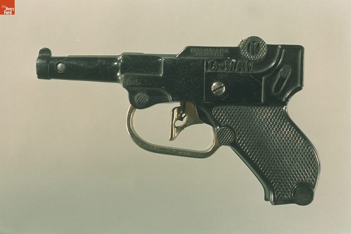 Toy "G-Man" Cap Pistol, Used by James Greenhoe, 1937-1946
