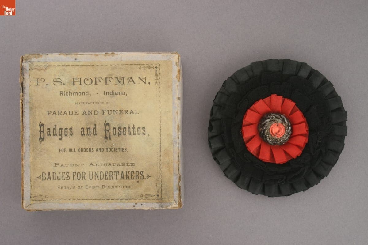 Mourning Rosette, 1880-1890