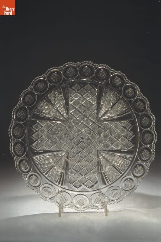 Pressed Glass Dish,1825-1835