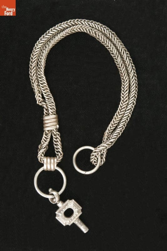 Watch Chain with Key, 1850-1915