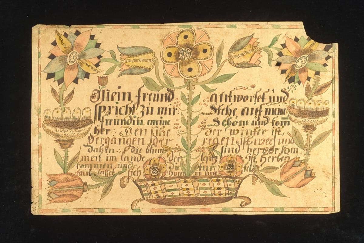 Fraktur, 1770