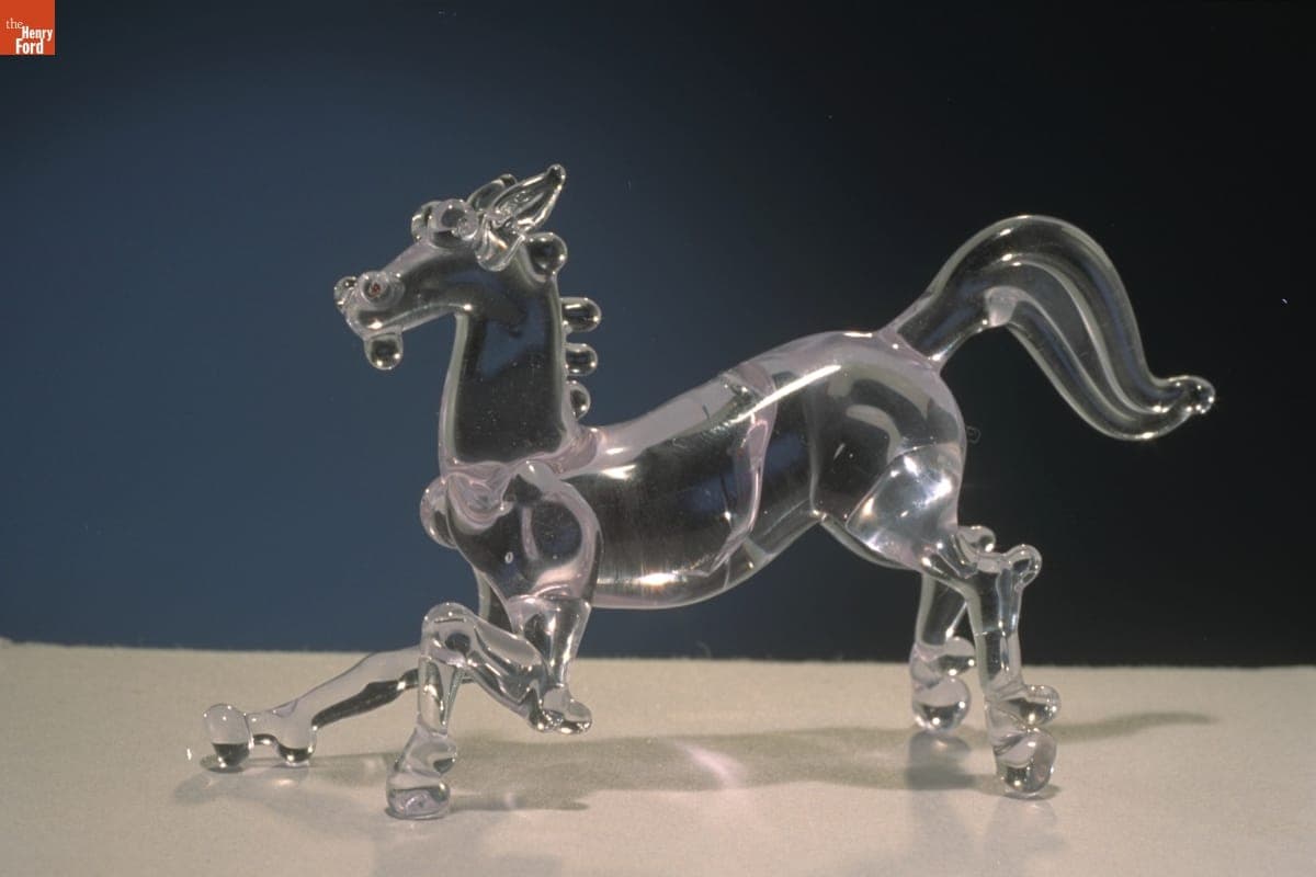 Miniature Glass Figure, Horse, 1955-1985