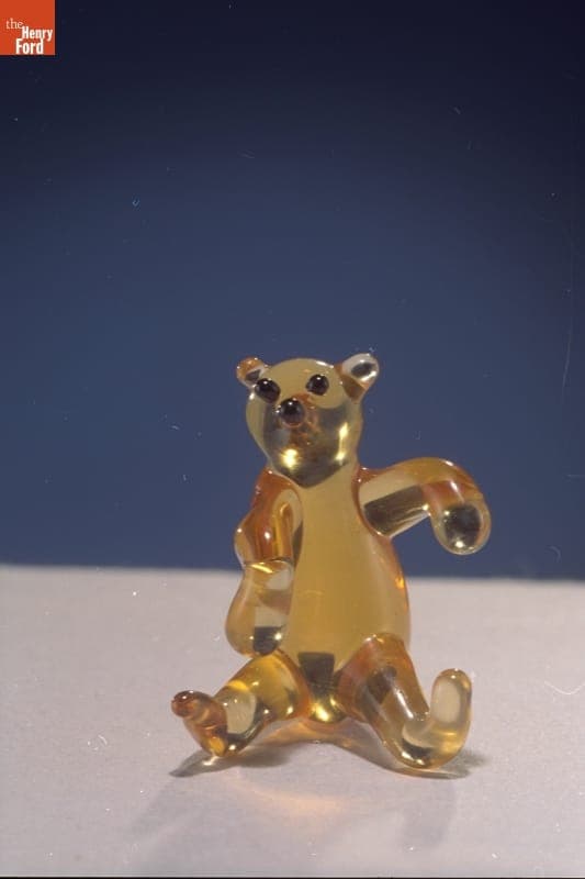 Miniature Glass Figure, Bear, 1955-1985