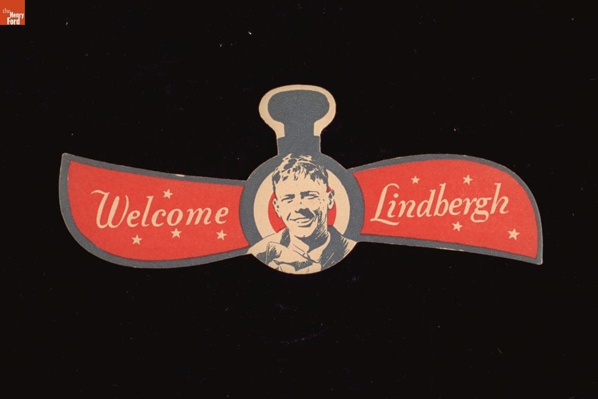 Paper Bowtie, "Welcome Lindbergh," 1927