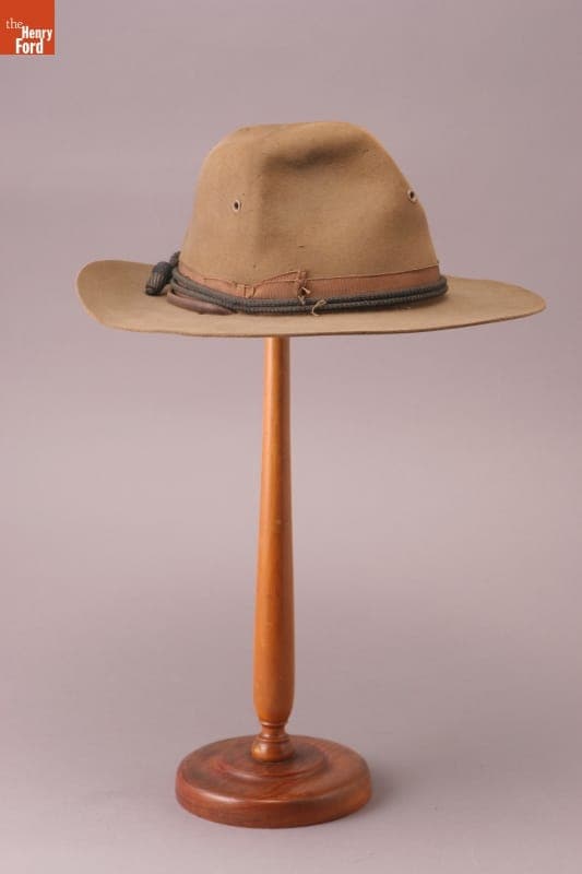 Service Hat, Worn by Dr. Frank J. Sladen, circa 1918