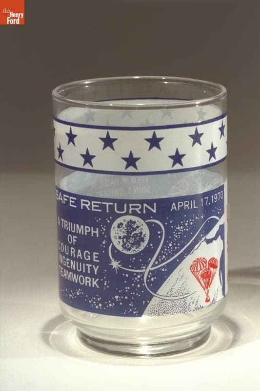 Tumbler Commemorating Return of Apollo 13 Astronauts, 1975-1985