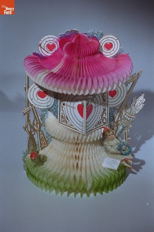 Three-Dimensional Valentine Card, "To My Valentine O Thou Bright Morning Star," 1900-1920