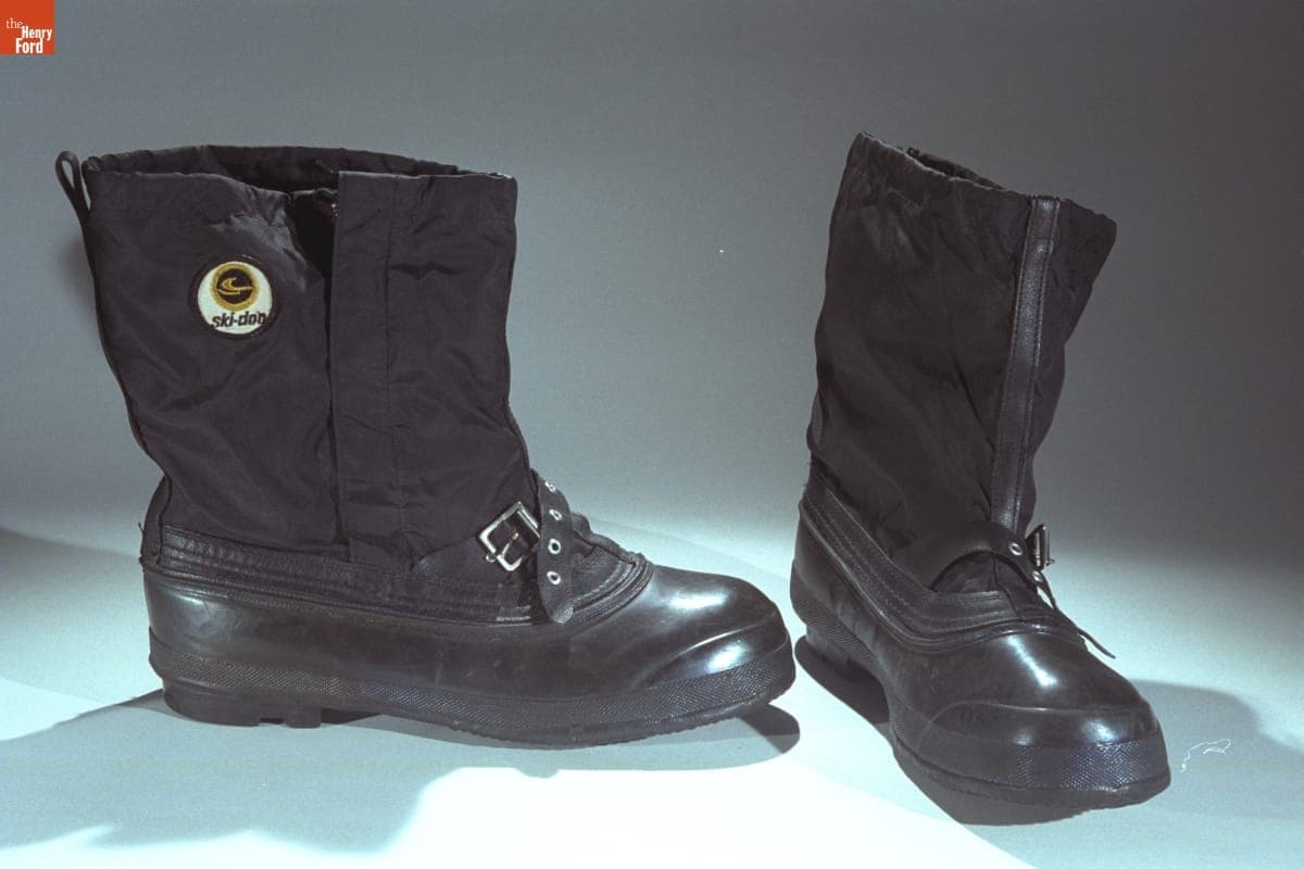 Ski-Doo Snowmobile Boots Worn by Charles Kuralt during the CBS "On The Road" Television Show