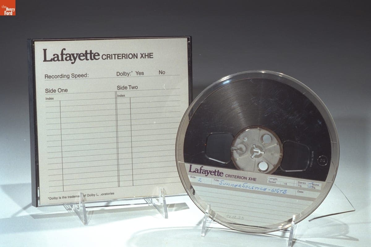 Tape Recording Featuring Radio Programs "Folk Weekend" (WETA) and "Summer Solstice" (WGTB) 1977-1982