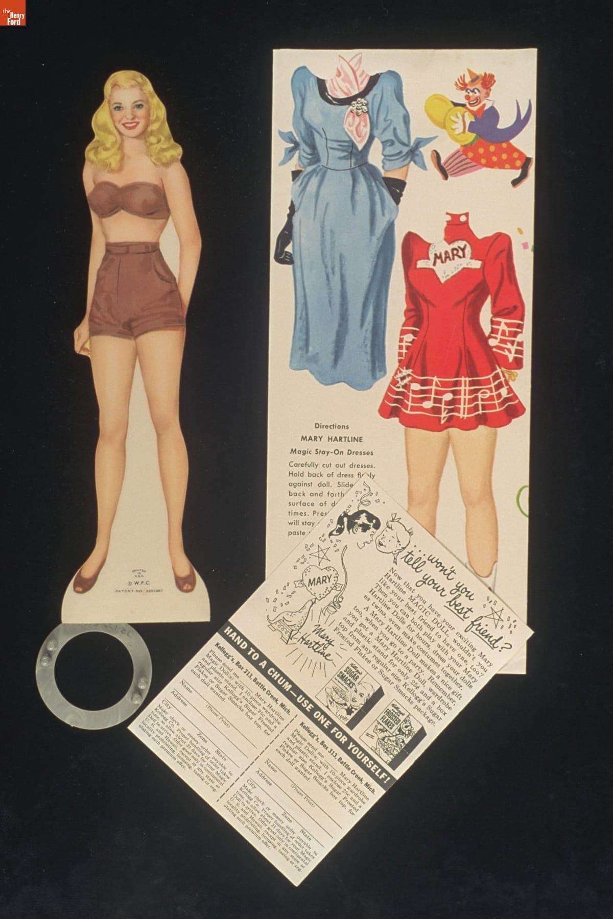 Mary Hartline Magic Doll and Magic Stay-On Dresses, 1955