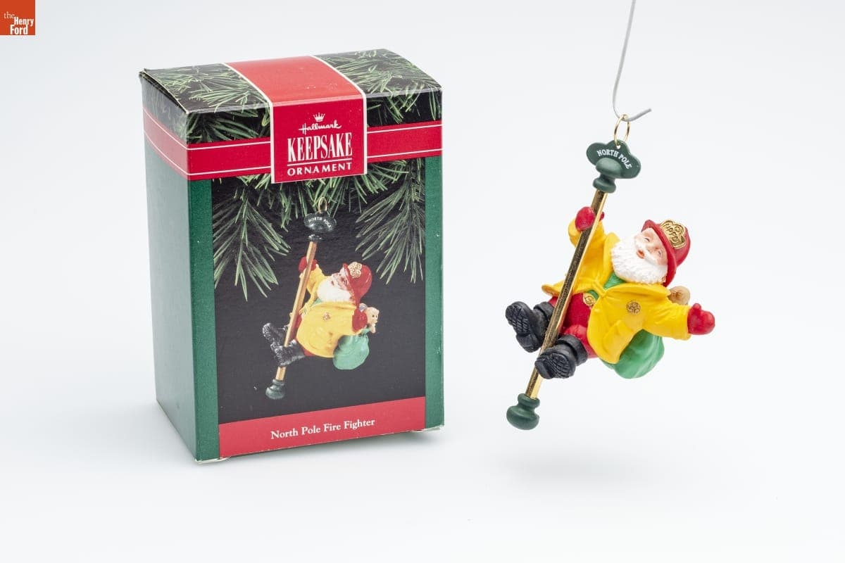 Hallmark "North Pole Fire Fighter" Christmas Ornament, 1992