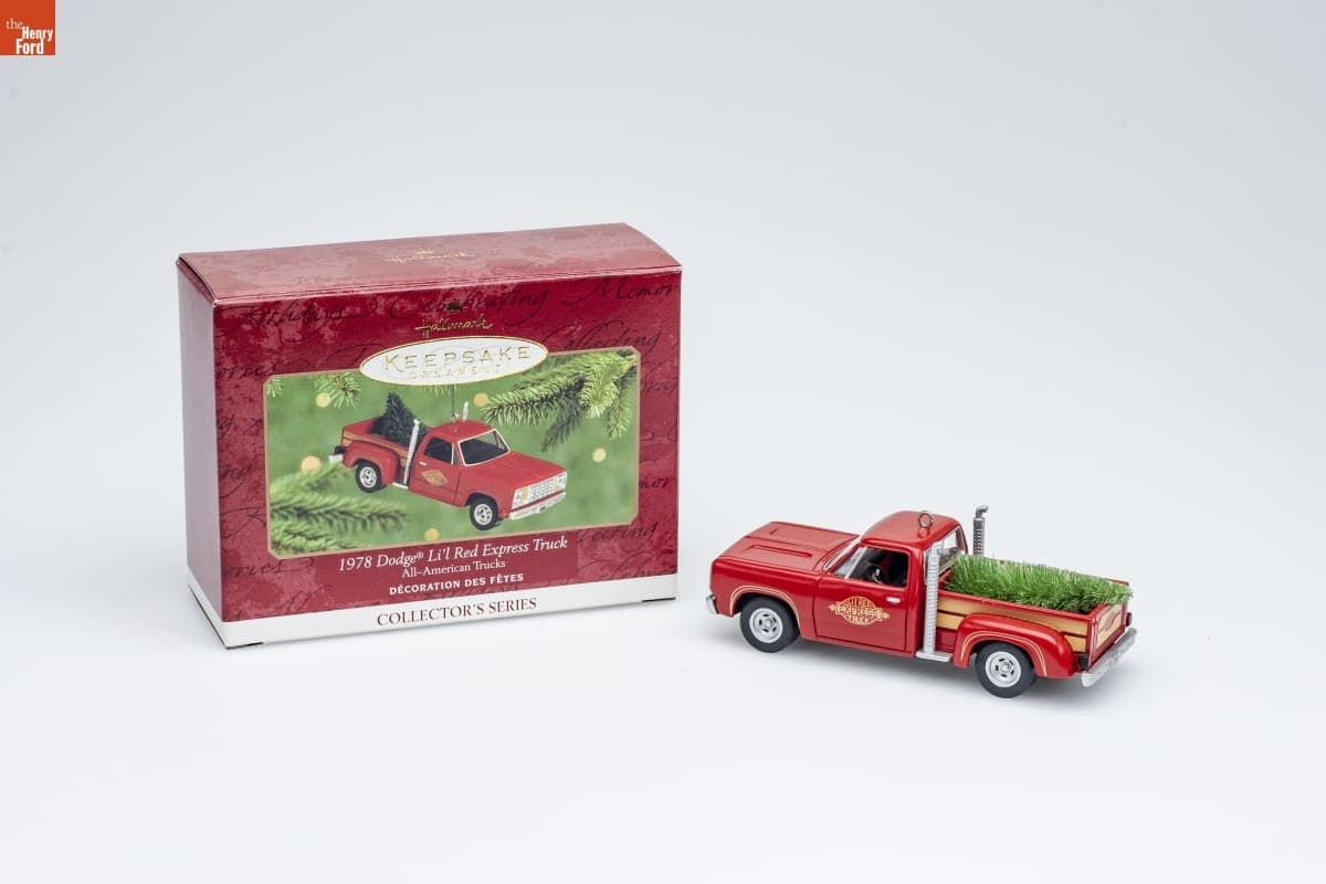 Hallmark "All-American Trucks Series: 1978 Dodge Li'l Red Express Truck" Christmas Ornament, 2000