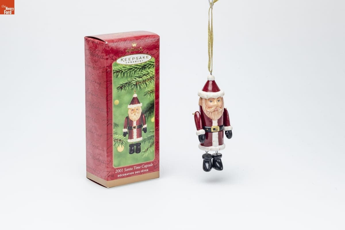 Hallmark "2001 Santa Time Capsule" Christmas Ornament, 2001
