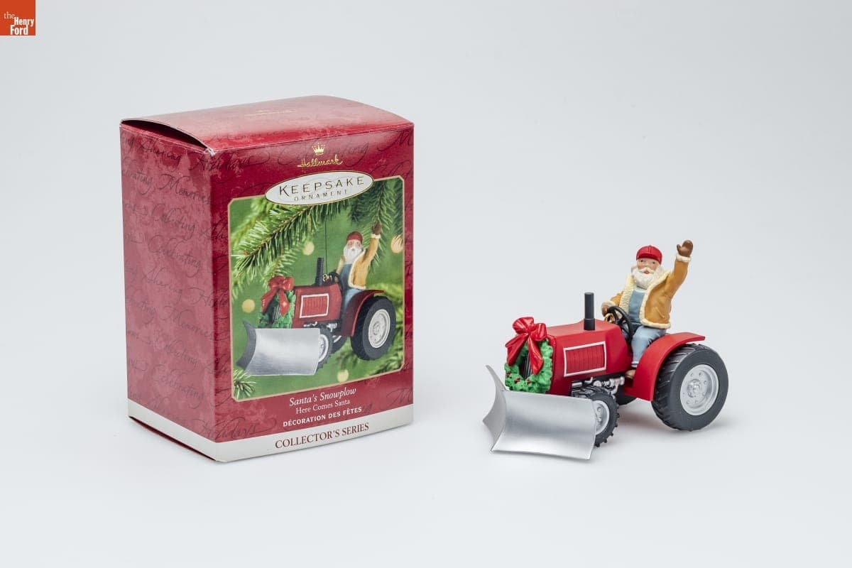 Hallmark "Here Comes Santa Series: Santa's Snowplow" Christmas Ornament, 2001