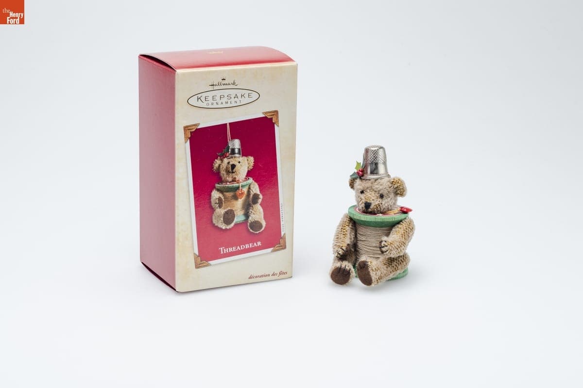 Hallmark "Threadbear" Christmas Ornament, 2002