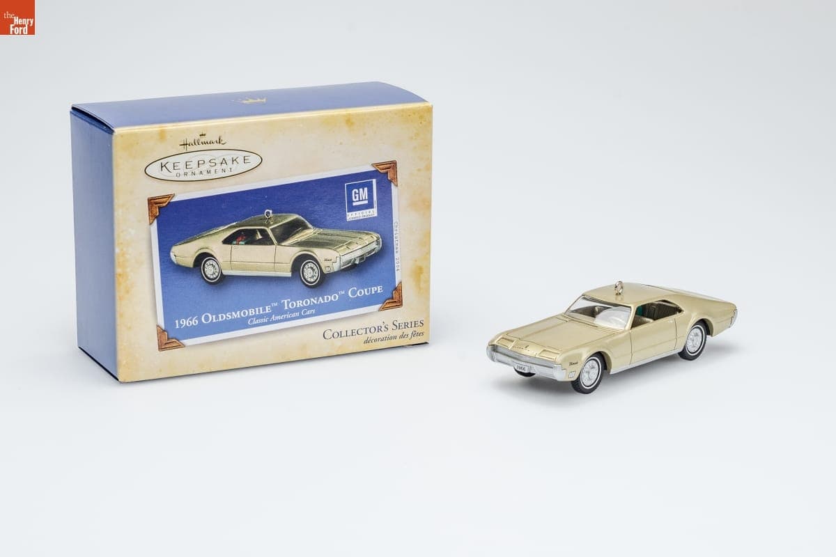 Hallmark "Classic American Cars Series: 1966 Oldsmobile Toronado Coupe" Christmas Ornament, 2004