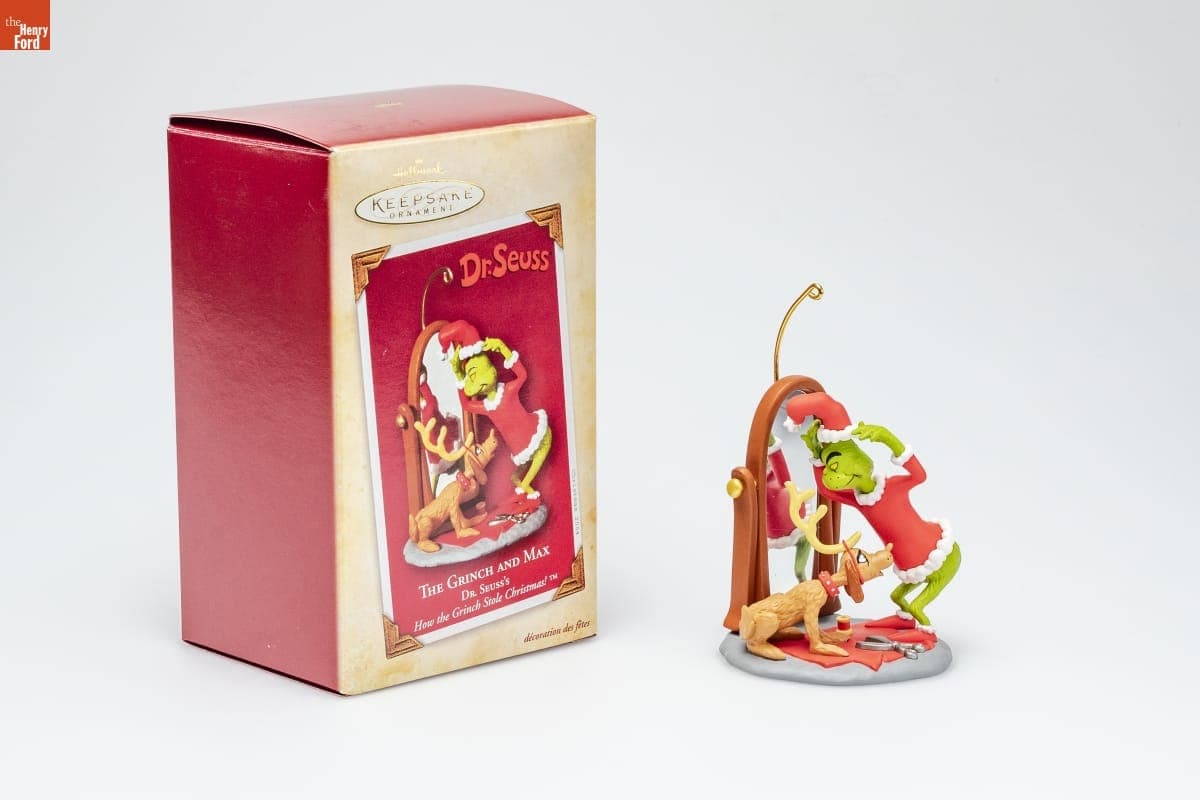 Hallmark "Dr. Seuss's How The Grinch Stole Christmas!: The Grinch and Max" Christmas Ornament, 2004