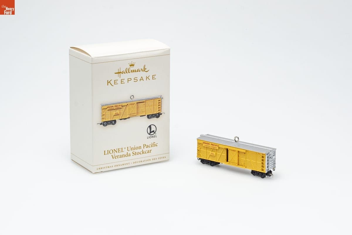 Hallmark "Lionel Union Pacific Veranda Stockcar" Christmas Ornament, 2006