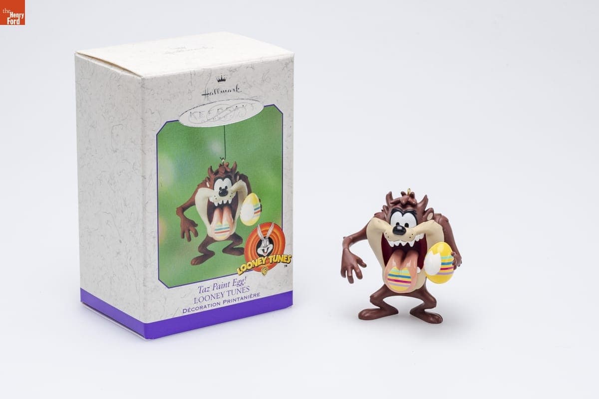 Hallmark "LOONEY TUNES: Taz Paint Egg!" Spring Ornament, 2001