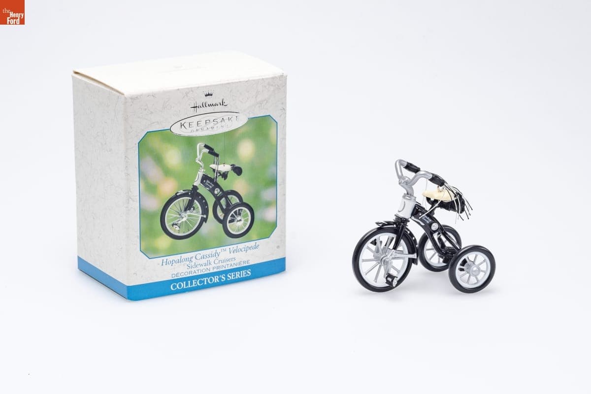 Hallmark "Sidewalk Cruisers Series: Hopalong Cassidy Velocipede" Spring Ornament, 2000