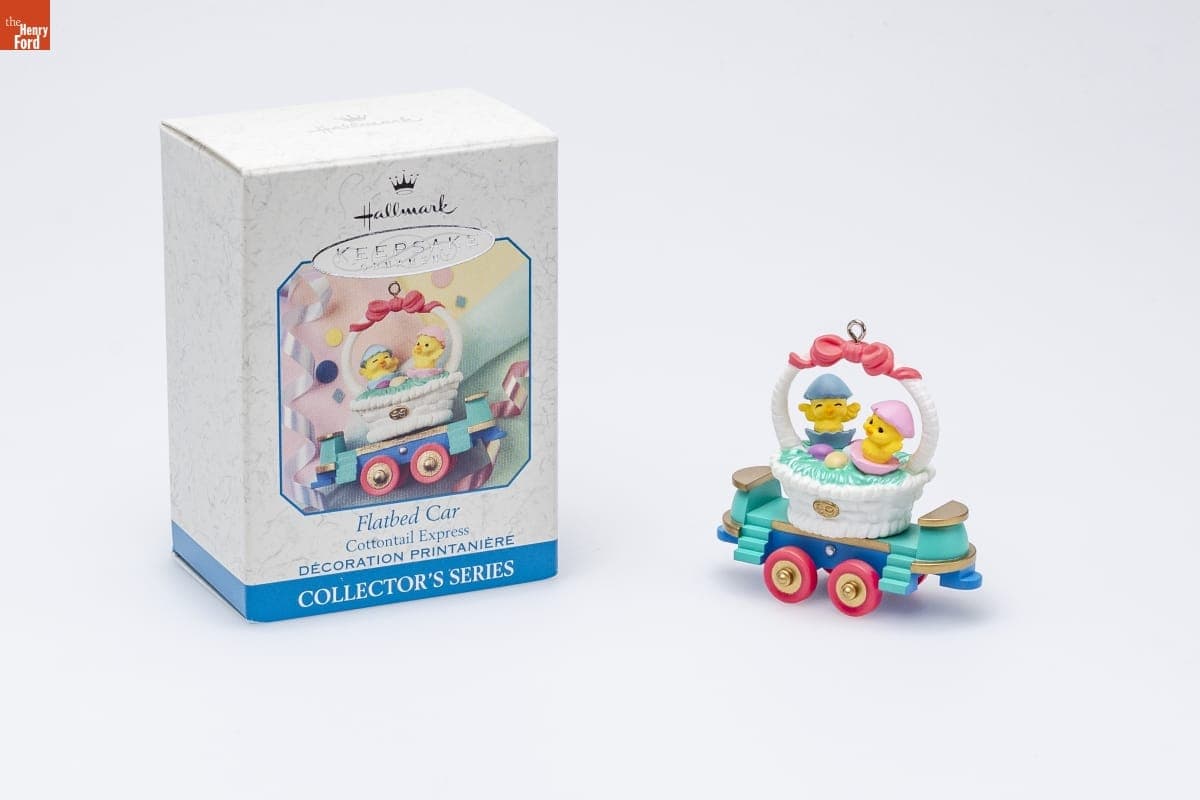 Hallmark "Cottontail Express Series: Flatbed Car" Spring Ornament, 1999