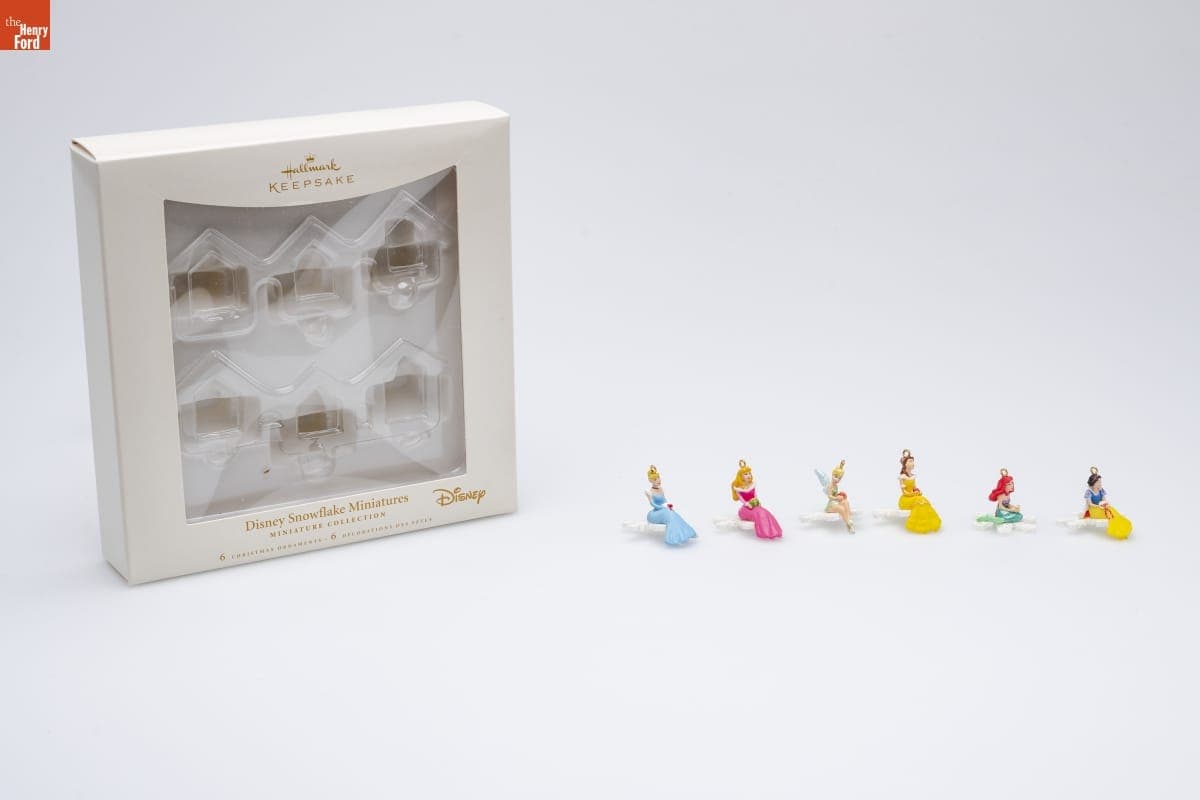 Hallmark "Disney Snowflake Miniatures" Miniature Christmas Ornaments, 2006