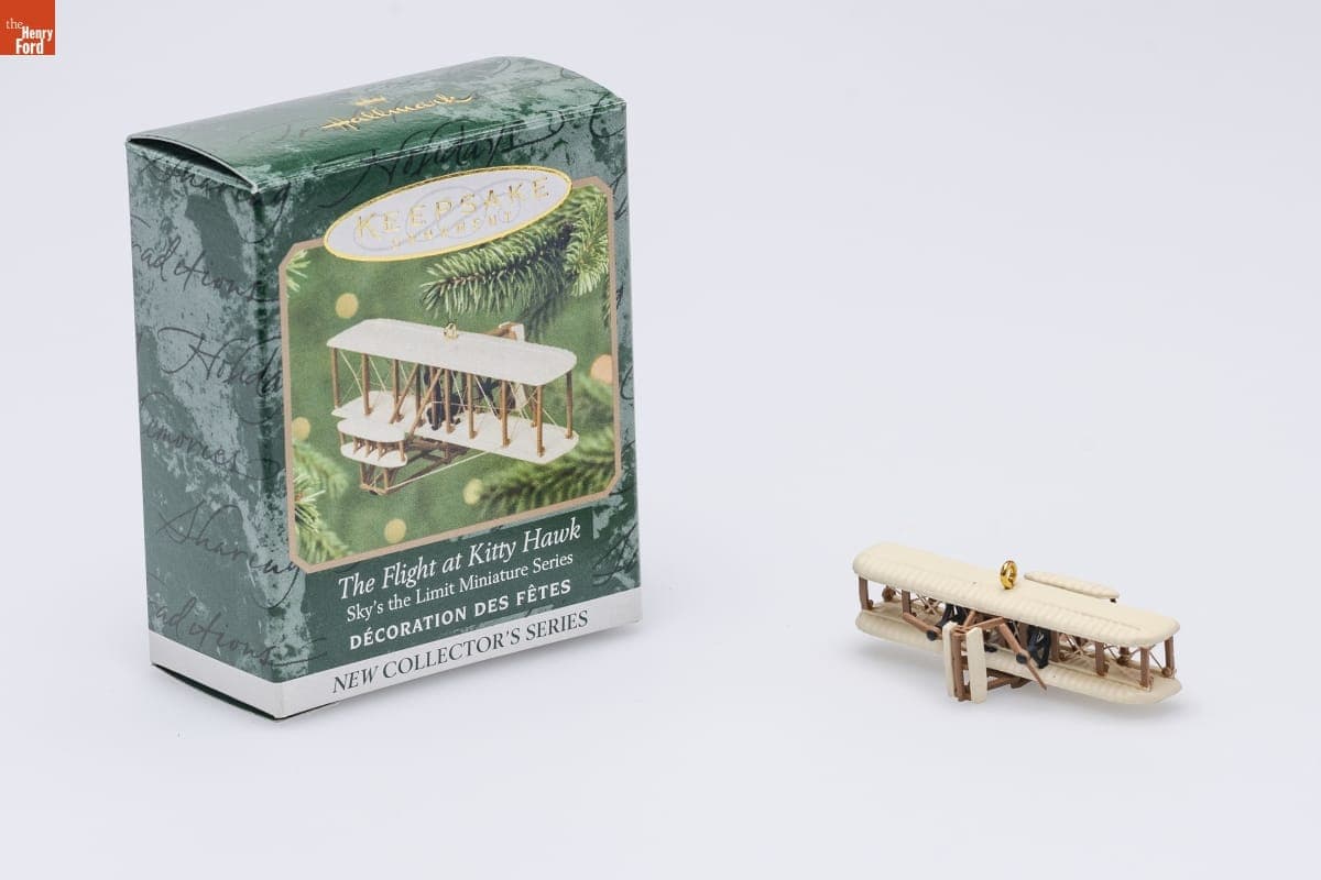 Hallmark "Sky's the Limit Miniature Series: The Flight at Kitty Hawk" Miniature Christmas Ornament, 2001